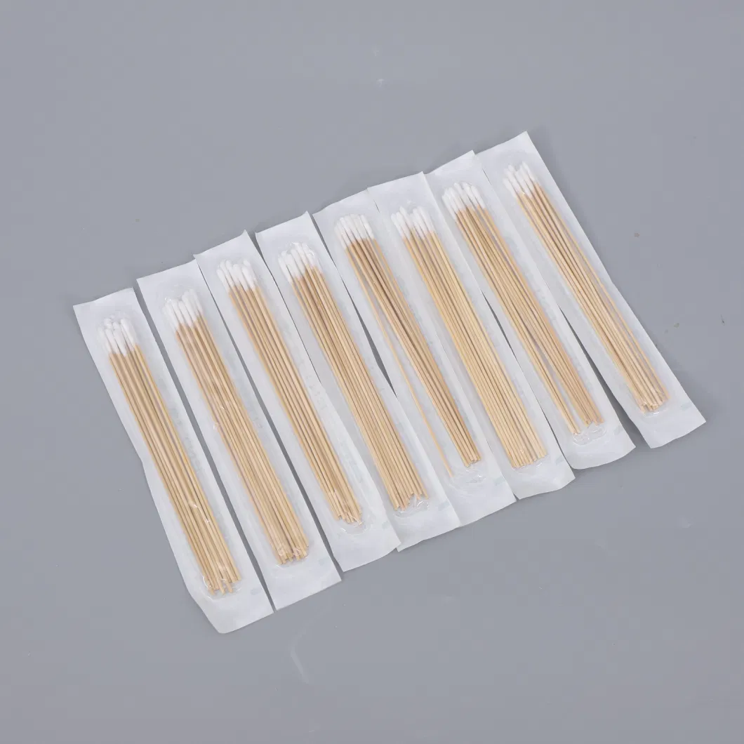 Best Price Micro Gauze Sterile Stick Print Head Cleaning Non-Woven Supplier Cotton Swab