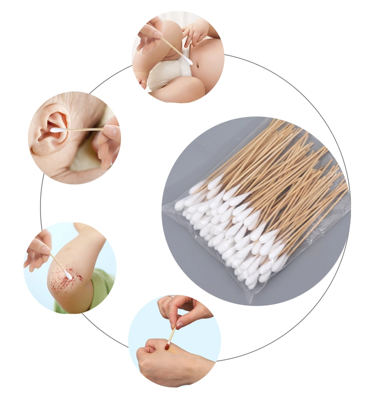 Best Price Micro Gauze Sterile Stick Print Head Cleaning Non-Woven Supplier Cotton Swab