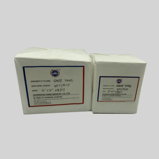 High Quality and Inexpensive Medical Surgical Disposable Sterile Non Woven Gauze Swabs